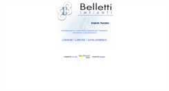 Desktop Screenshot of bellettiimpianti.com