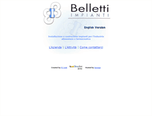 Tablet Screenshot of bellettiimpianti.com